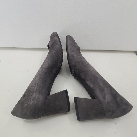 Stuart Weitzman Women's Suede Heels Gray Size 8.5 - Picture 4 of 10